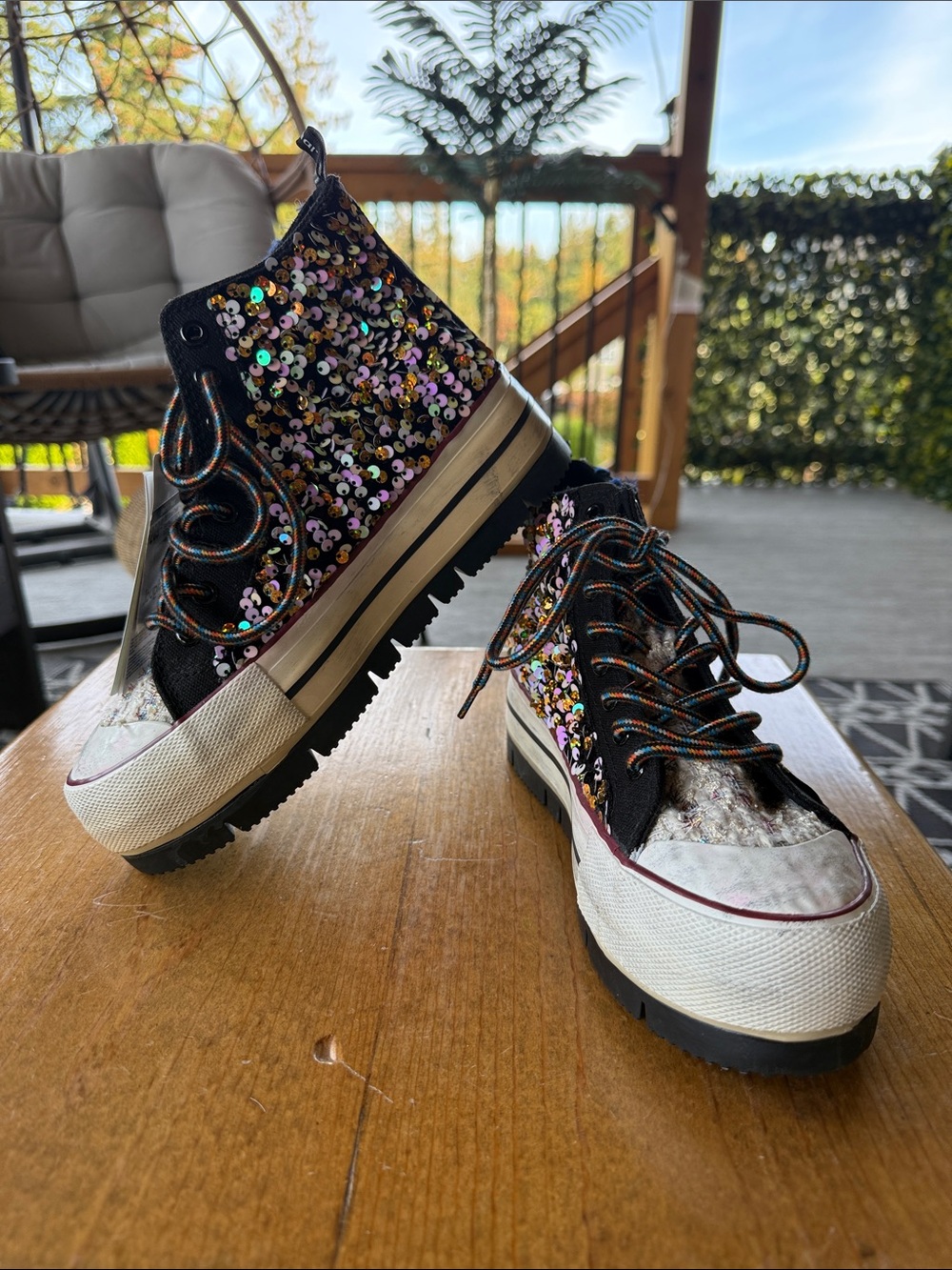 Desigual | Crush Sequins High Top Sneakers